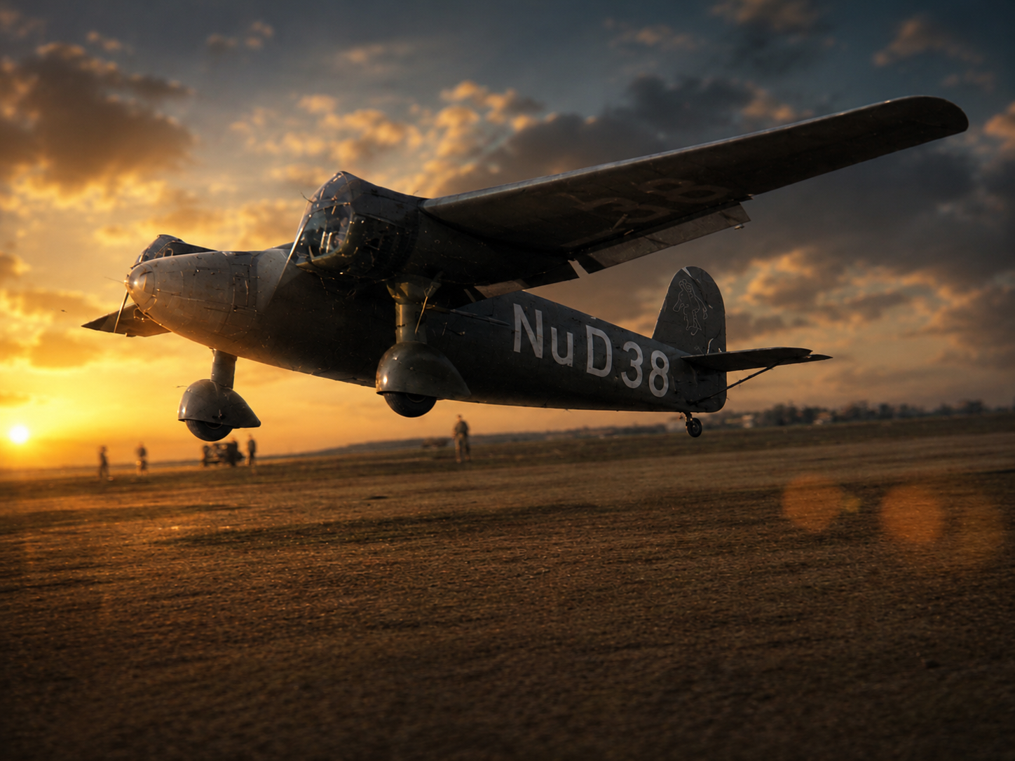 NuD-38 tarihi VR uçuş prototipi için hazırlanan uçak görseli